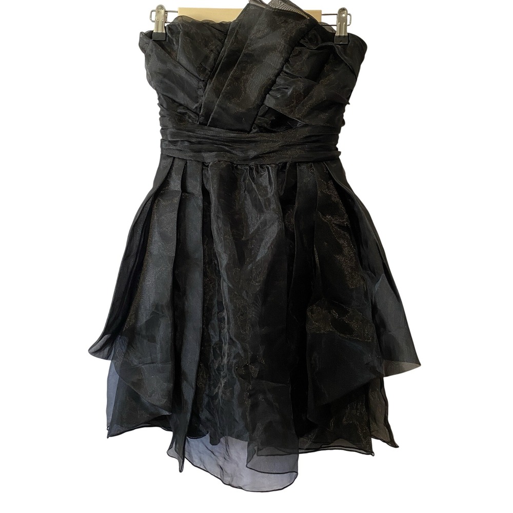Ruby Rox Black Strapless Dress‎ Size 5